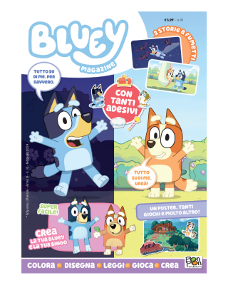 Bluey Magazine n. 10 con Colora la tua Bluey o Bingo  